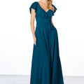 Flutter Sleeve Chiffon Bridesmaid Dress Madeline Gardner