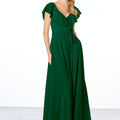 Flutter Sleeve Chiffon Bridesmaid Dress Madeline Gardner