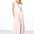 Flutter Sleeve Chiffon Bridesmaid Dress Madeline Gardner