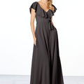 Flutter Sleeve Chiffon Bridesmaid Dress Madeline Gardner