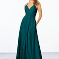 Chiffon Bridesmaid Dress with Keyhole Back Madeline Gardner