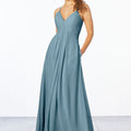 Chiffon Bridesmaid Dress with Keyhole Back Madeline Gardner