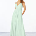 Chiffon Bridesmaid Dress with Keyhole Back Madeline Gardner