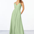 Chiffon Bridesmaid Dress with Keyhole Back Madeline Gardner