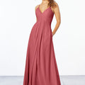 Chiffon Bridesmaid Dress with Keyhole Back Madeline Gardner