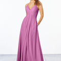 Chiffon Bridesmaid Dress with Keyhole Back Madeline Gardner