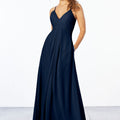Chiffon Bridesmaid Dress with Keyhole Back Madeline Gardner