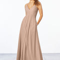 Chiffon Bridesmaid Dress with Keyhole Back Madeline Gardner