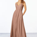 Chiffon Bridesmaid Dress with Keyhole Back Madeline Gardner