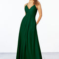 Chiffon Bridesmaid Dress with Keyhole Back Madeline Gardner