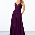 Chiffon Bridesmaid Dress with Keyhole Back Madeline Gardner