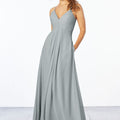 Chiffon Bridesmaid Dress with Keyhole Back Madeline Gardner