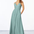 Chiffon Bridesmaid Dress with Keyhole Back Madeline Gardner