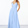 Chiffon Bridesmaid Dress with Keyhole Back Madeline Gardner