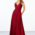 Chiffon Bridesmaid Dress with Keyhole Back Madeline Gardner