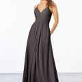 Chiffon Bridesmaid Dress with Keyhole Back Madeline Gardner