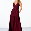 Chiffon Bridesmaid Dress with Keyhole Back Madeline Gardner