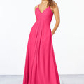Chiffon Bridesmaid Dress with Keyhole Back Madeline Gardner