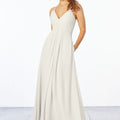 Chiffon Bridesmaid Dress with Keyhole Back Madeline Gardner