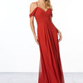 Cold-Shoulder Chiffon Bridesmaid Dress Madeline Gardner