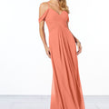 Cold-Shoulder Chiffon Bridesmaid Dress Madeline Gardner