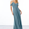 Cold-Shoulder Chiffon Bridesmaid Dress Madeline Gardner