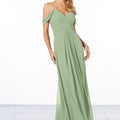 Cold-Shoulder Chiffon Bridesmaid Dress Madeline Gardner