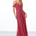 Cold-Shoulder Chiffon Bridesmaid Dress Madeline Gardner