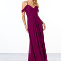 Cold-Shoulder Chiffon Bridesmaid Dress Madeline Gardner