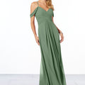 Cold-Shoulder Chiffon Bridesmaid Dress Madeline Gardner