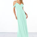 Cold-Shoulder Chiffon Bridesmaid Dress Madeline Gardner