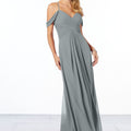 Cold-Shoulder Chiffon Bridesmaid Dress Madeline Gardner