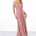 Cold-Shoulder Chiffon Bridesmaid Dress Madeline Gardner