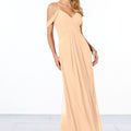 Cold-Shoulder Chiffon Bridesmaid Dress Madeline Gardner