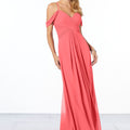 Cold-Shoulder Chiffon Bridesmaid Dress Madeline Gardner