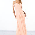 Cold-Shoulder Chiffon Bridesmaid Dress Madeline Gardner