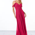 Cold-Shoulder Chiffon Bridesmaid Dress Madeline Gardner