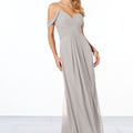 Cold-Shoulder Chiffon Bridesmaid Dress Madeline Gardner