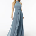 Halterneck Chiffon Jumpsuit Madeline Gardner