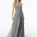 Halterneck Chiffon Jumpsuit Madeline Gardner