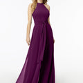 Halterneck Chiffon Jumpsuit Madeline Gardner