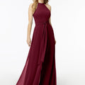Halterneck Chiffon Jumpsuit Madeline Gardner