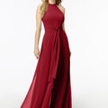 Halterneck Chiffon Jumpsuit Madeline Gardner