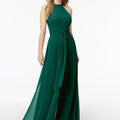 Halterneck Chiffon Jumpsuit Madeline Gardner