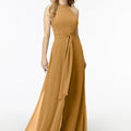 Halterneck Chiffon Jumpsuit Madeline Gardner