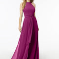 Halterneck Chiffon Jumpsuit Madeline Gardner