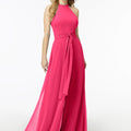 Halterneck Chiffon Jumpsuit Madeline Gardner