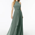 Halterneck Chiffon Jumpsuit Madeline Gardner