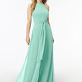 Halterneck Chiffon Jumpsuit Madeline Gardner