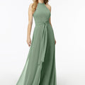 Halterneck Chiffon Jumpsuit Madeline Gardner
